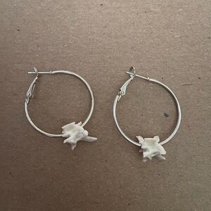 Snake vertebrae earrings